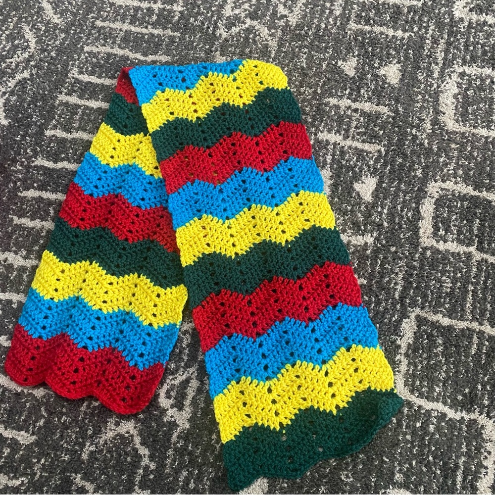 Colorful Kids Crochet Scarf